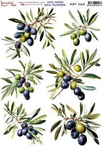 Koyu Zemin Sulu Transfer Kağıdı 25x35cm KST162