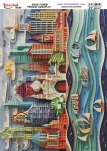 Pirinç Dekopaj Kağıdı 30x42cm PT-3017