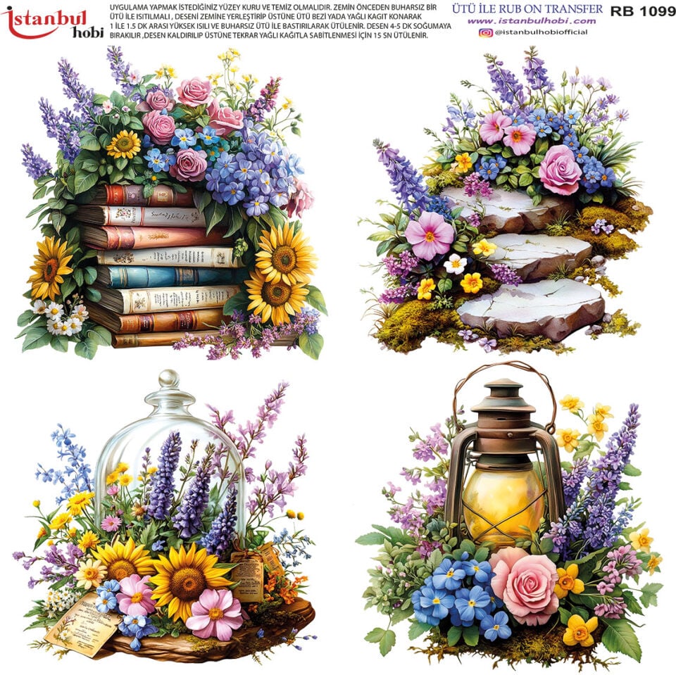 Ütü İle Rub On Transfer 30x30cm RB1099