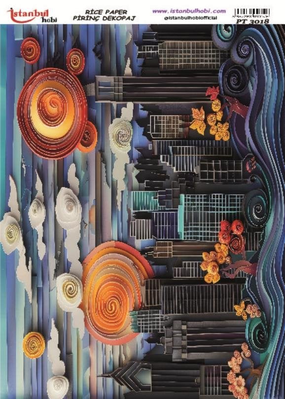 Pirinç Dekopaj Kağıdı 30x42cm PT-3018
