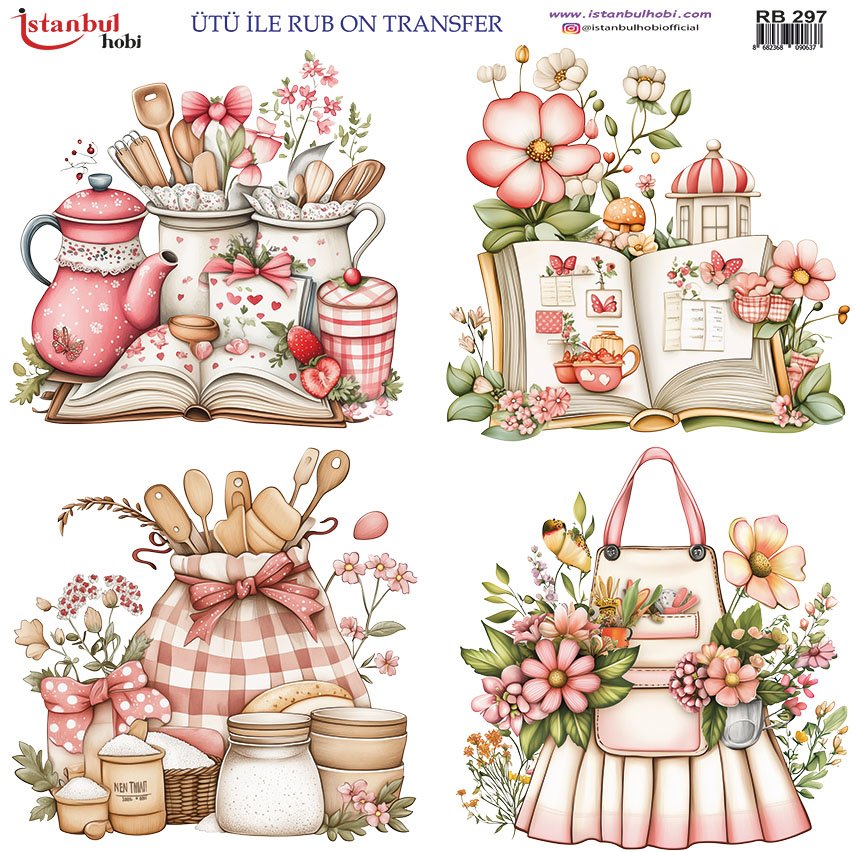 Ütü İle Rub On Transfer 30x30cm RB297