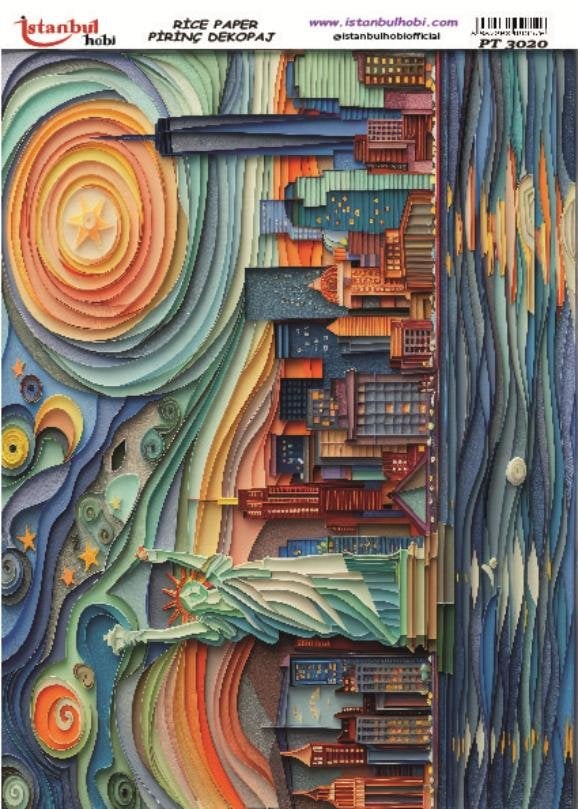 Pirinç Dekopaj Kağıdı 30x42cm PT-3020