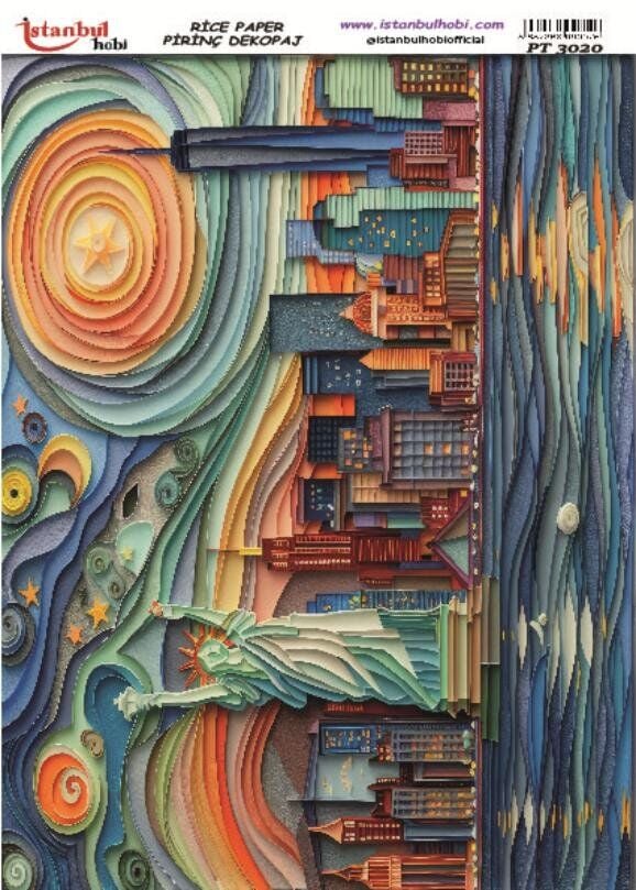Pirinç Dekopaj Kağıdı 30x42cm PT-3020