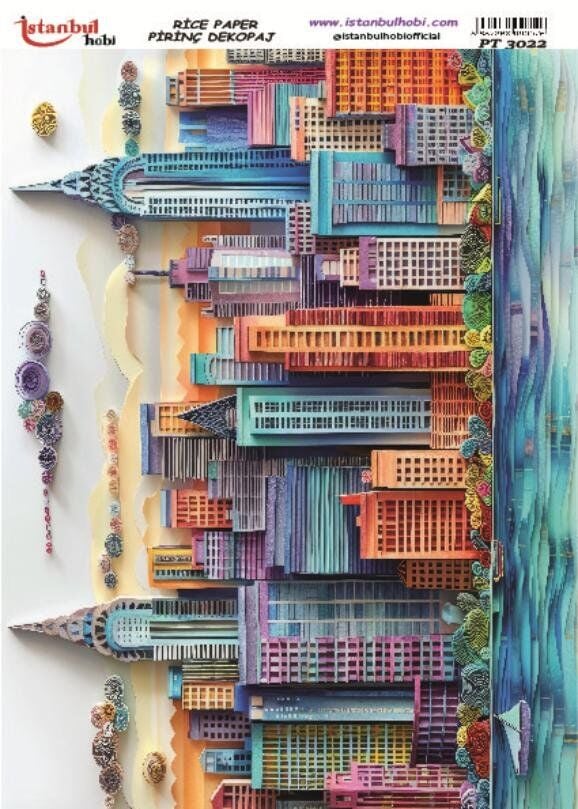 Pirinç Dekopaj Kağıdı 30x42cm PT-3022