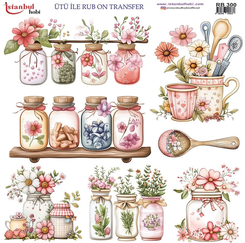 Ütü İle Rub On Transfer 30x30cm RB300