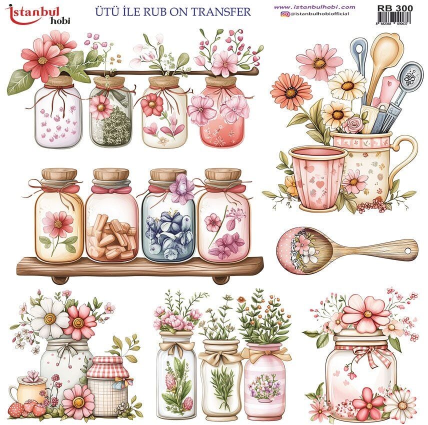 Ütü İle Rub On Transfer 30x30cm RB300