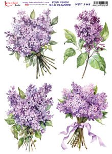 Koyu Zemin Sulu Transfer Kağıdı 25x35cm KST168