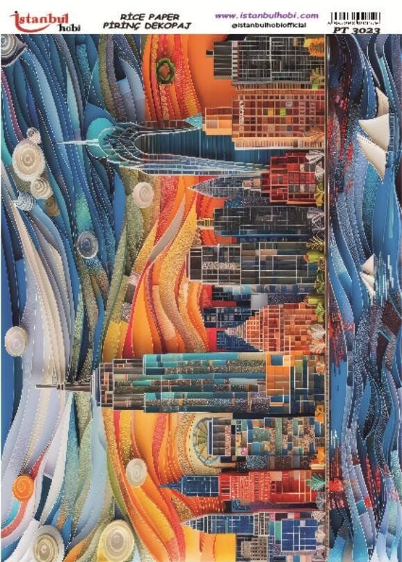 Pirinç Dekopaj Kağıdı 30x42cm PT-3023