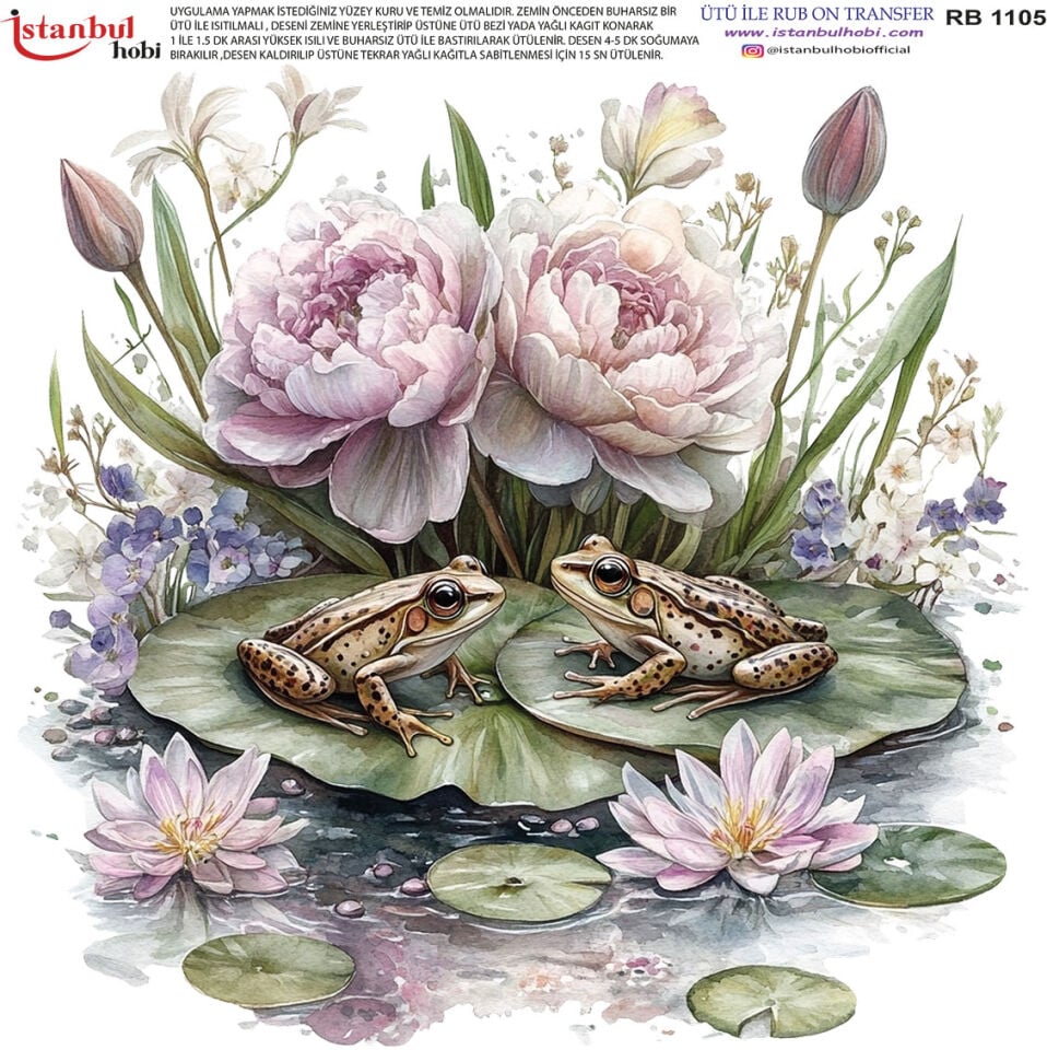 Ütü İle Rub On Transfer 30x30cm RB1105