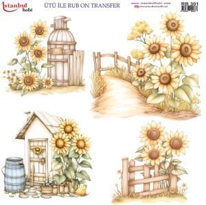 Ütü İle Rub On Transfer 30x30cm RB301