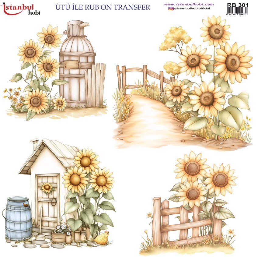 Ütü İle Rub On Transfer 30x30cm RB301