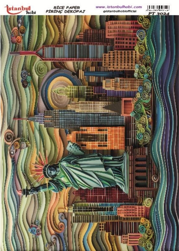 Pirinç Dekopaj Kağıdı 30x42cm PT-3024
