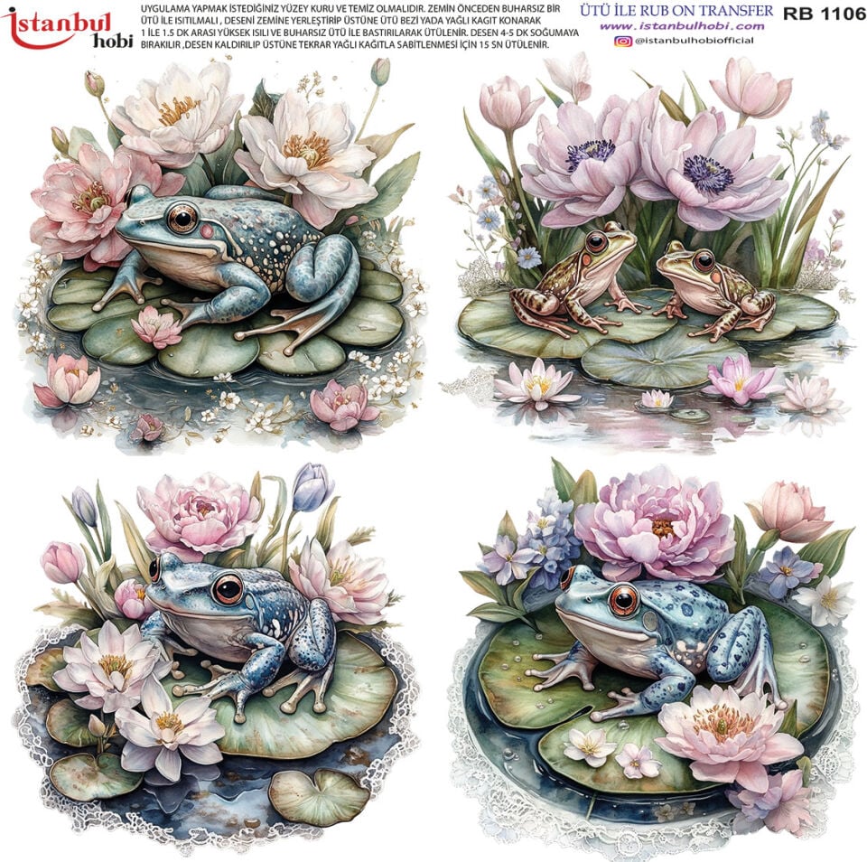 Ütü İle Rub On Transfer 30x30cm RB1106
