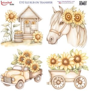 Ütü İle Rub On Transfer 30x30cm RB302