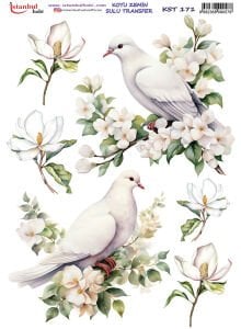 Koyu Zemin Sulu Transfer Kağıdı 25x35cm KST171