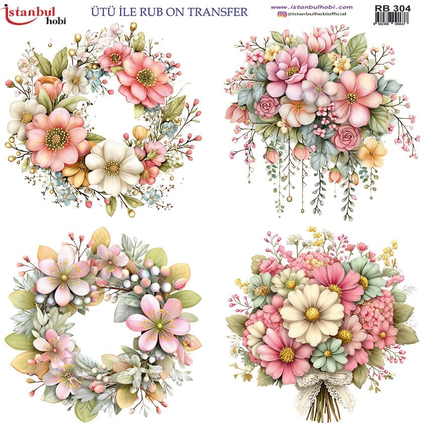 Ütü İle Rub On Transfer 30x30cm RB304