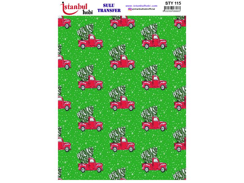 Yılbaşı Sulu Transfer Kağıdı 25x35cm STY-115