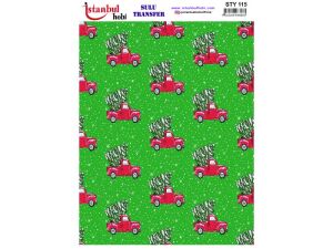 Yılbaşı Sulu Transfer Kağıdı 25x35cm STY-115