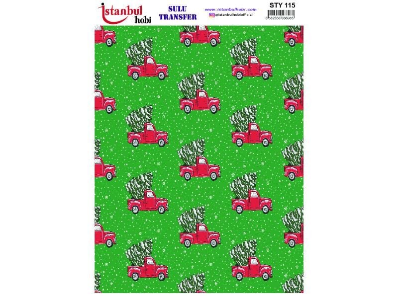 Yılbaşı Sulu Transfer Kağıdı 25x35cm STY-115