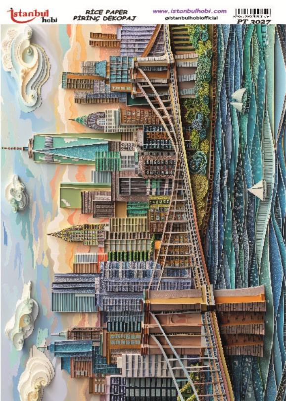 Pirinç Dekopaj Kağıdı 30x42cm PT-3027
