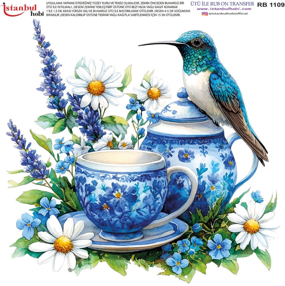 Ütü İle Rub On Transfer 30x30cm RB1109