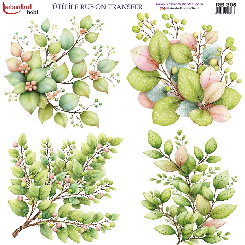 Ütü İle Rub On Transfer 30x30cm RB305