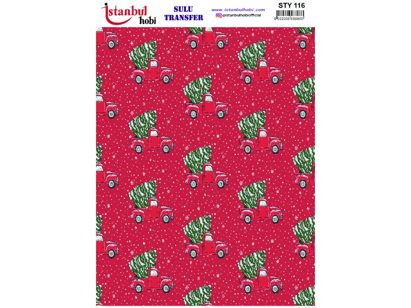 Yılbaşı Sulu Transfer Kağıdı 25x35cm STY-116