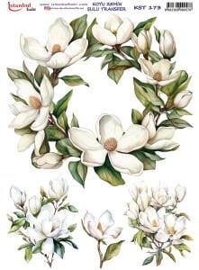 Koyu Zemin Sulu Transfer Kağıdı 25x35cm KST173