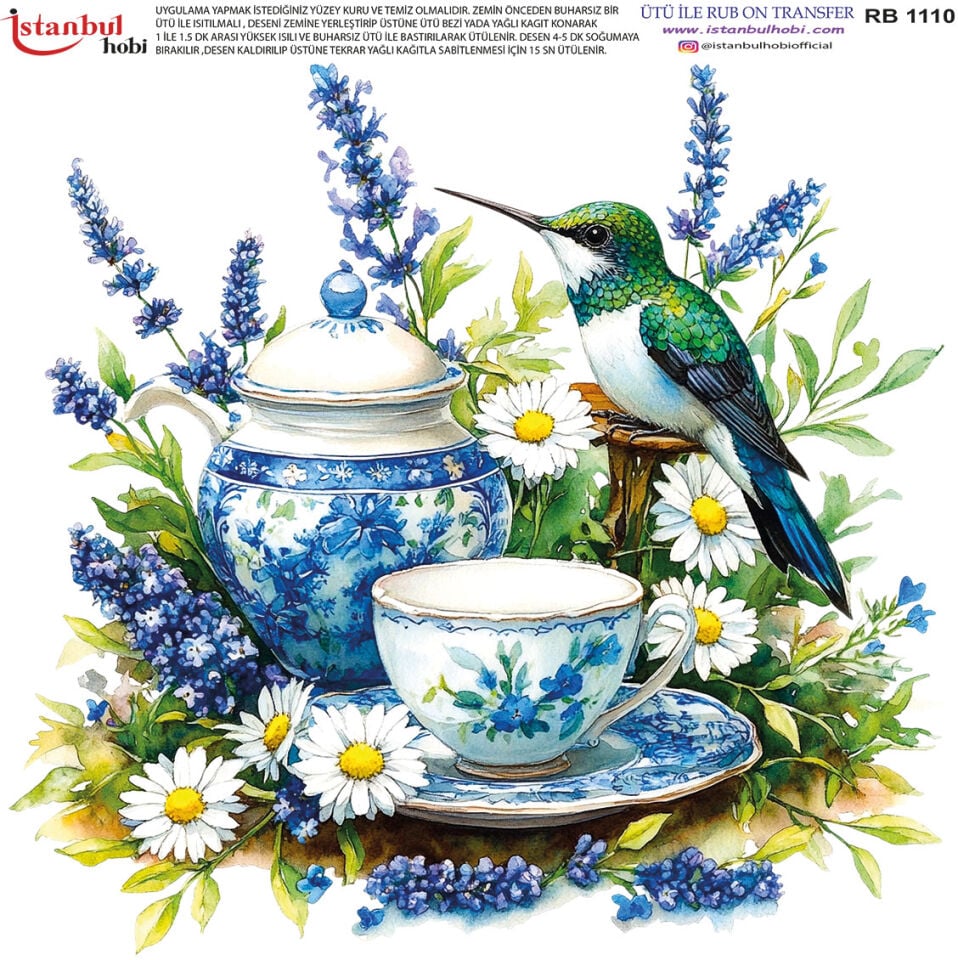 Ütü İle Rub On Transfer 30x30cm RB1110