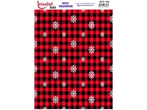 Yılbaşı Sulu Transfer Kağıdı 25x35cm STY-118