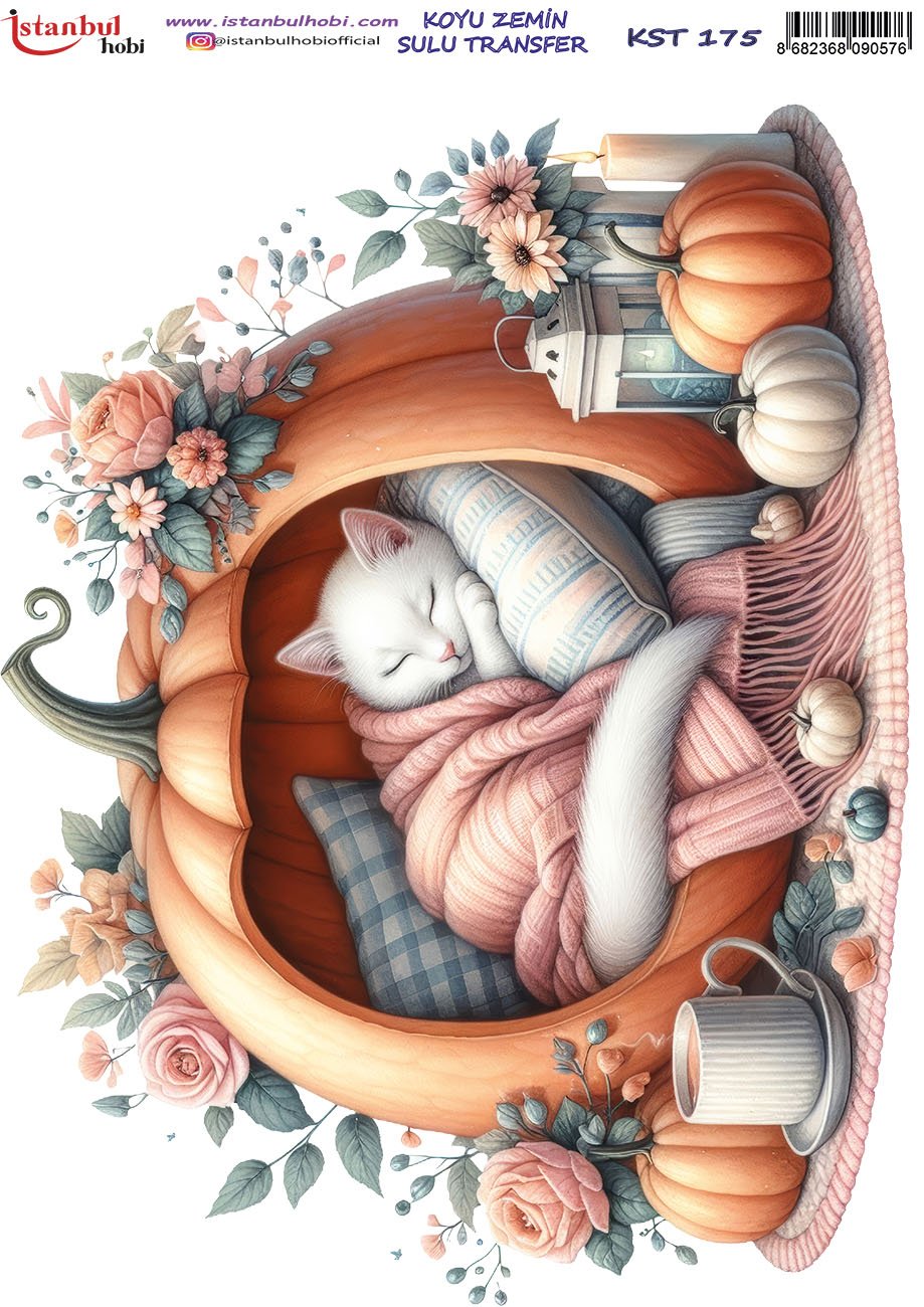 Koyu Zemin Sulu Transfer Kağıdı 25x35cm KST175