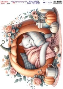 Koyu Zemin Sulu Transfer Kağıdı 25x35cm KST175