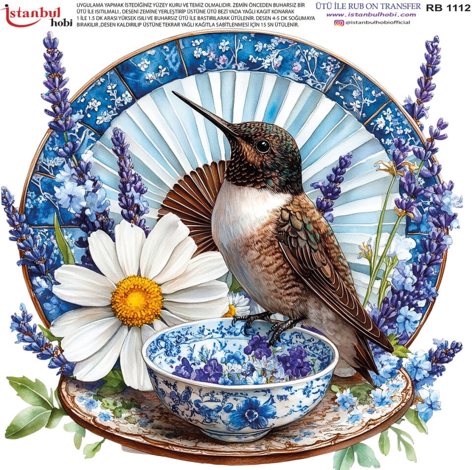 Ütü İle Rub On Transfer 30x30cm RB1112