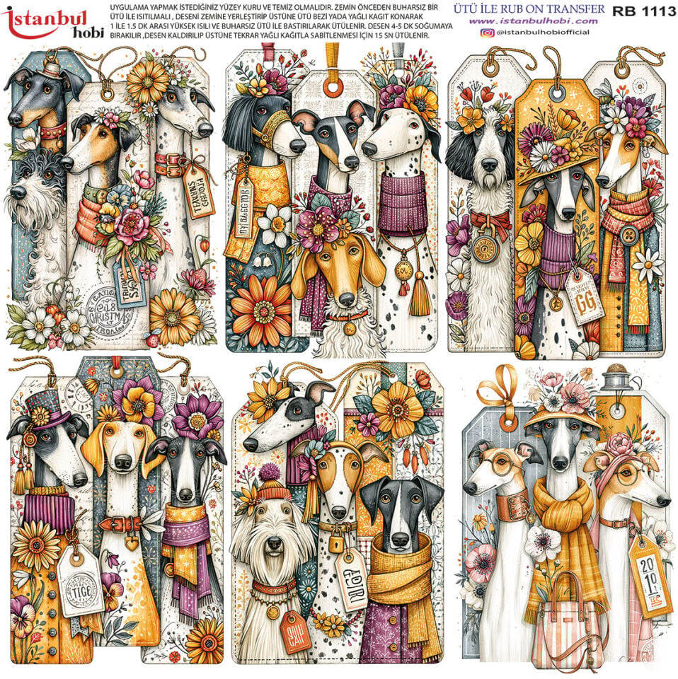 Ütü İle Rub On Transfer 30x30cm RB1113