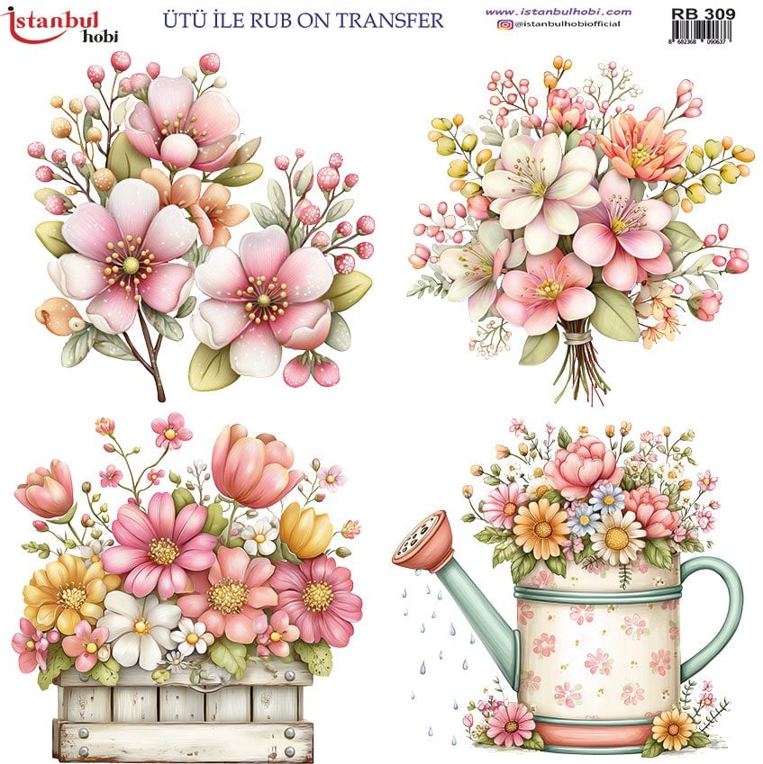 Ütü İle Rub On Transfer 30x30cm RB309