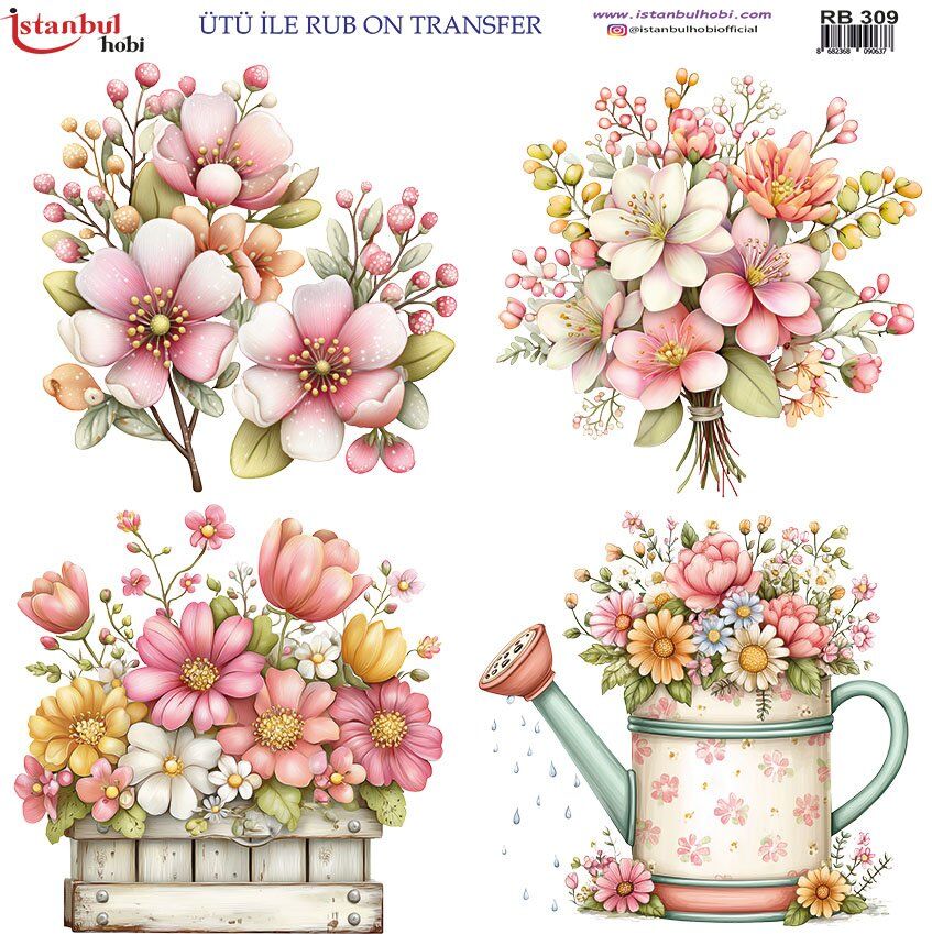 Ütü İle Rub On Transfer 30x30cm RB309