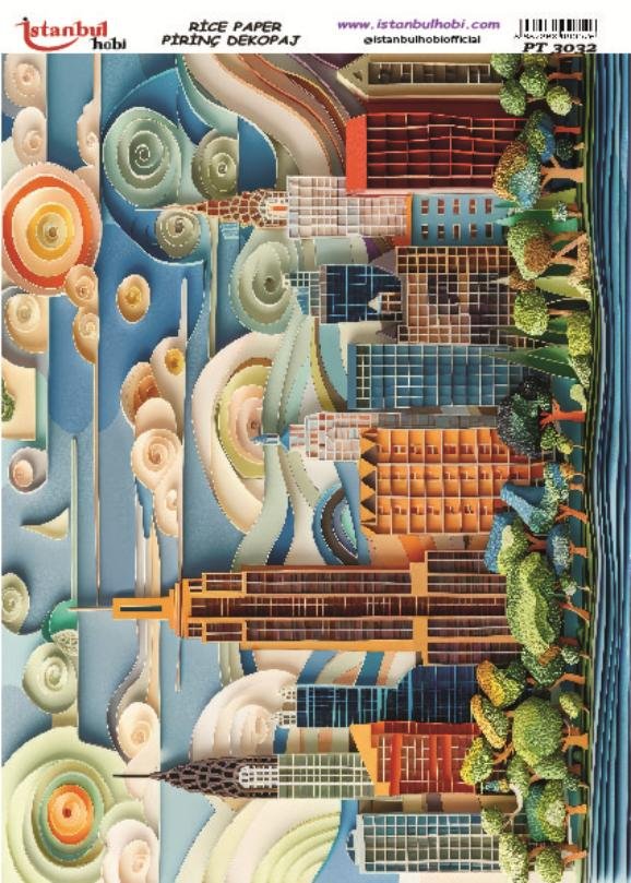Pirinç Dekopaj Kağıdı 30x42cm PT-3032