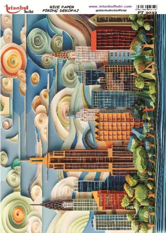 Pirinç Dekopaj Kağıdı 30x42cm PT-3032