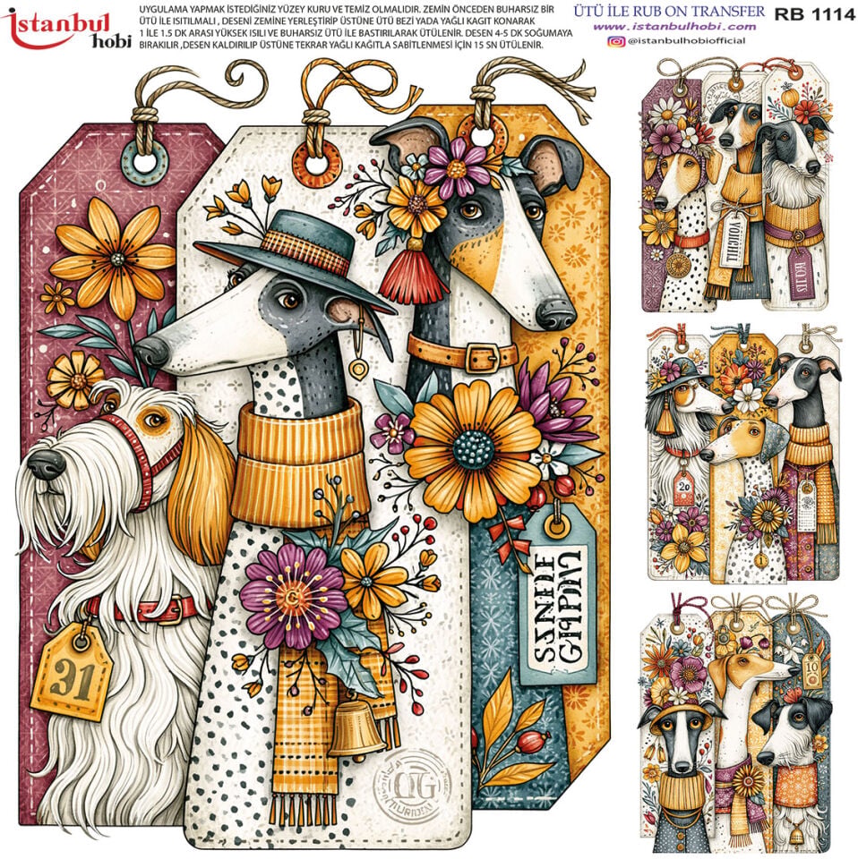 Ütü İle Rub On Transfer 30x30cm RB1114