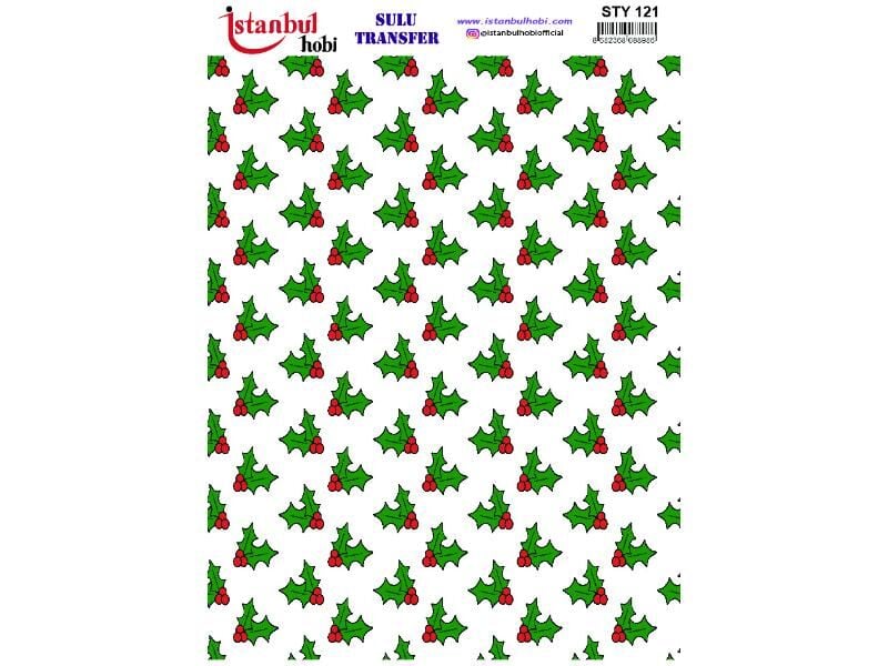 Yılbaşı Sulu Transfer Kağıdı 25x35cm STY-121