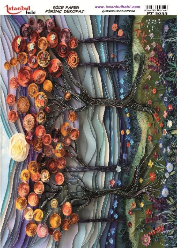 Pirinç Dekopaj Kağıdı 30x42cm PT-3033