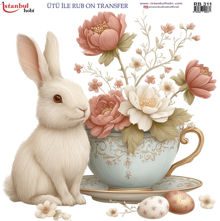 Ütü İle Rub On Transfer 30x30cm RB311