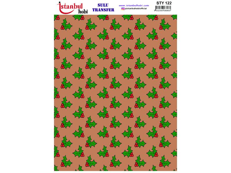 Yılbaşı Sulu Transfer Kağıdı 25x35cm STY-122