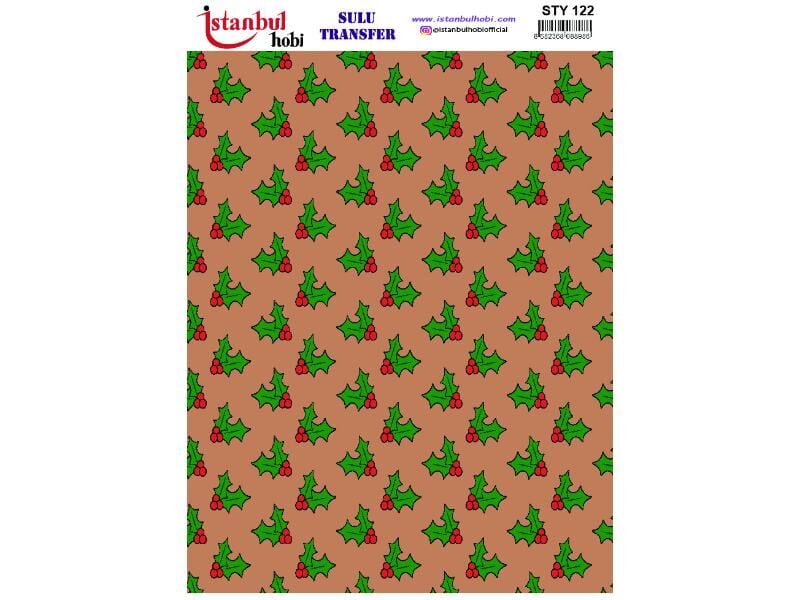 Yılbaşı Sulu Transfer Kağıdı 25x35cm STY-122