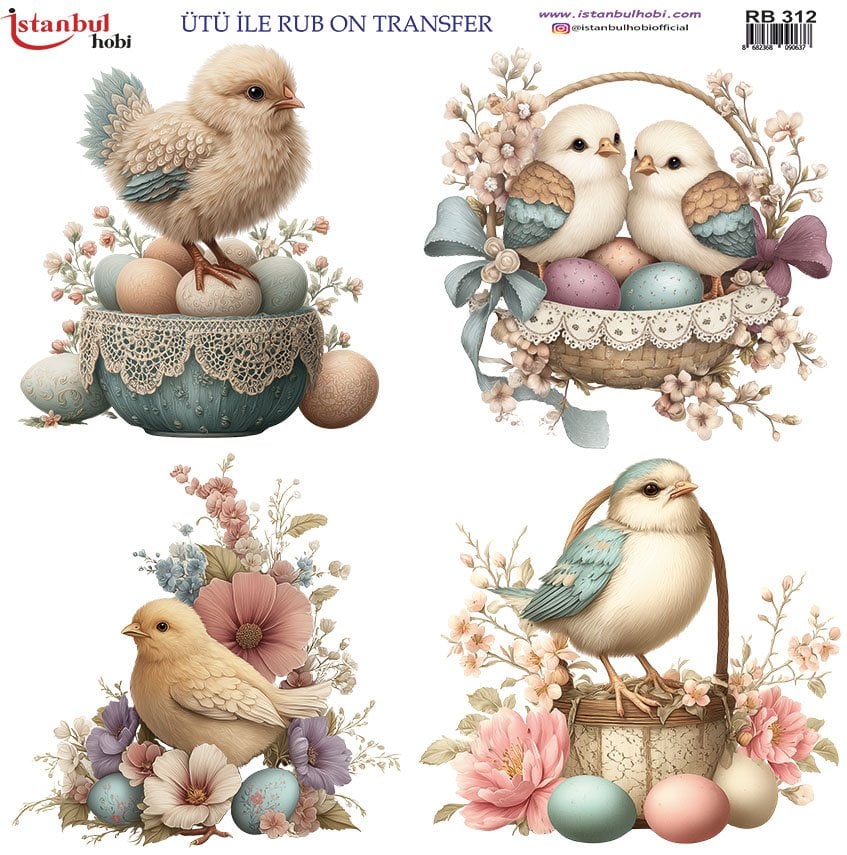 Ütü İle Rub On Transfer 30x30cm RB312