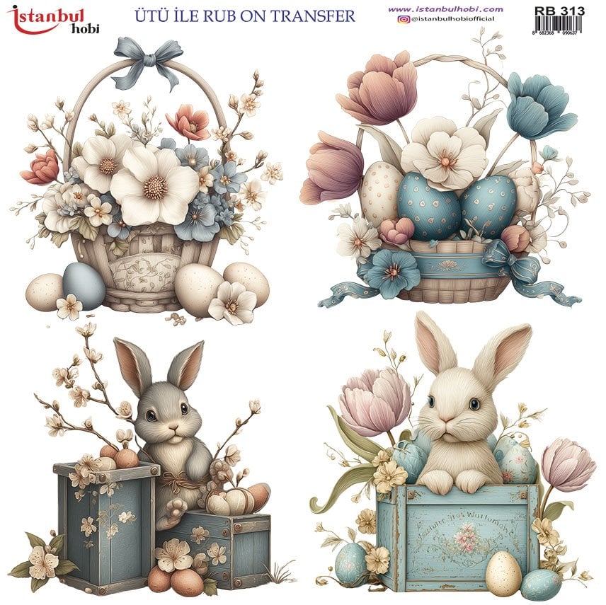 Ütü İle Rub On Transfer 30x30cm RB313