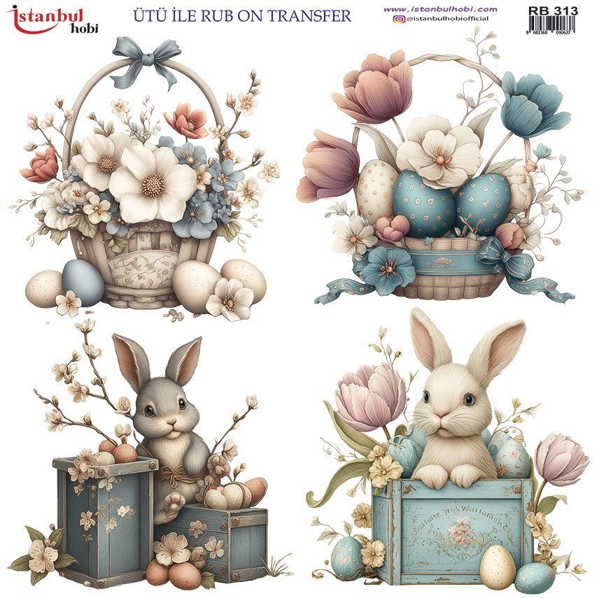 Ütü İle Rub On Transfer 30x30cm RB313