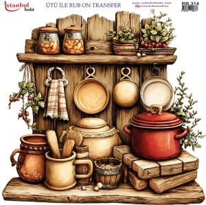 Ütü İle Rub On Transfer 30x30cm RB314