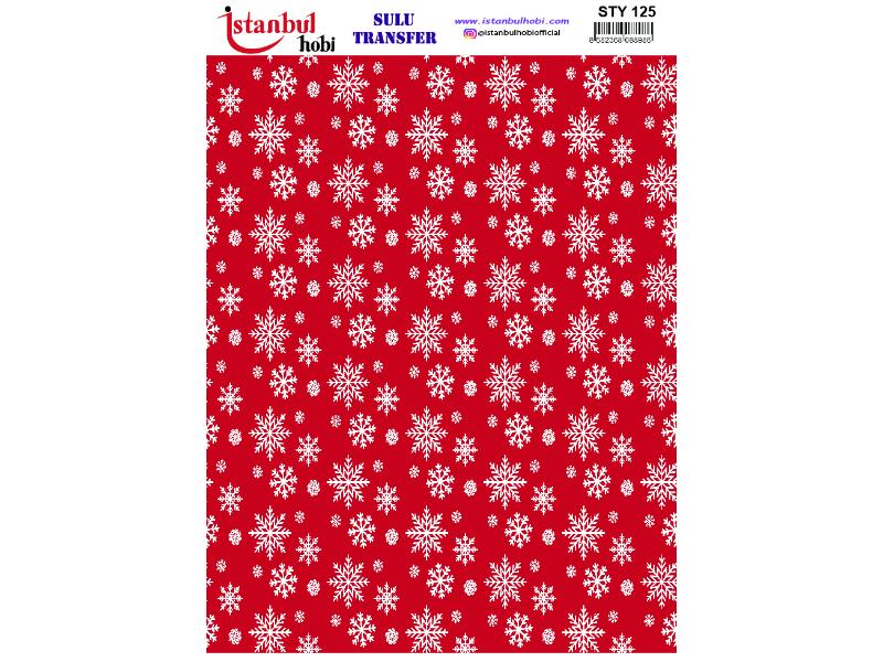Yılbaşı Sulu Transfer Kağıdı 25x35cm STY-125