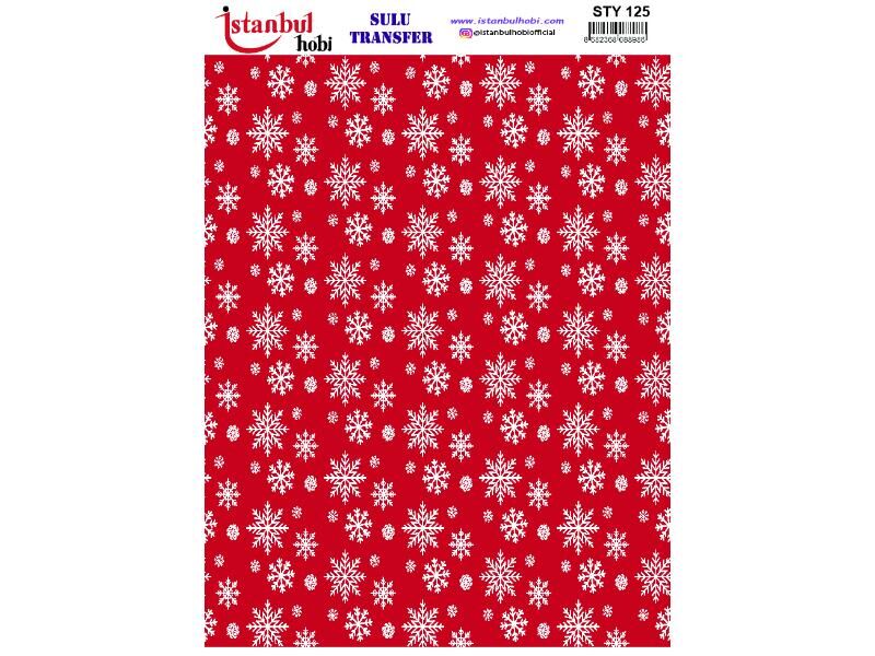 Yılbaşı Sulu Transfer Kağıdı 25x35cm STY-125